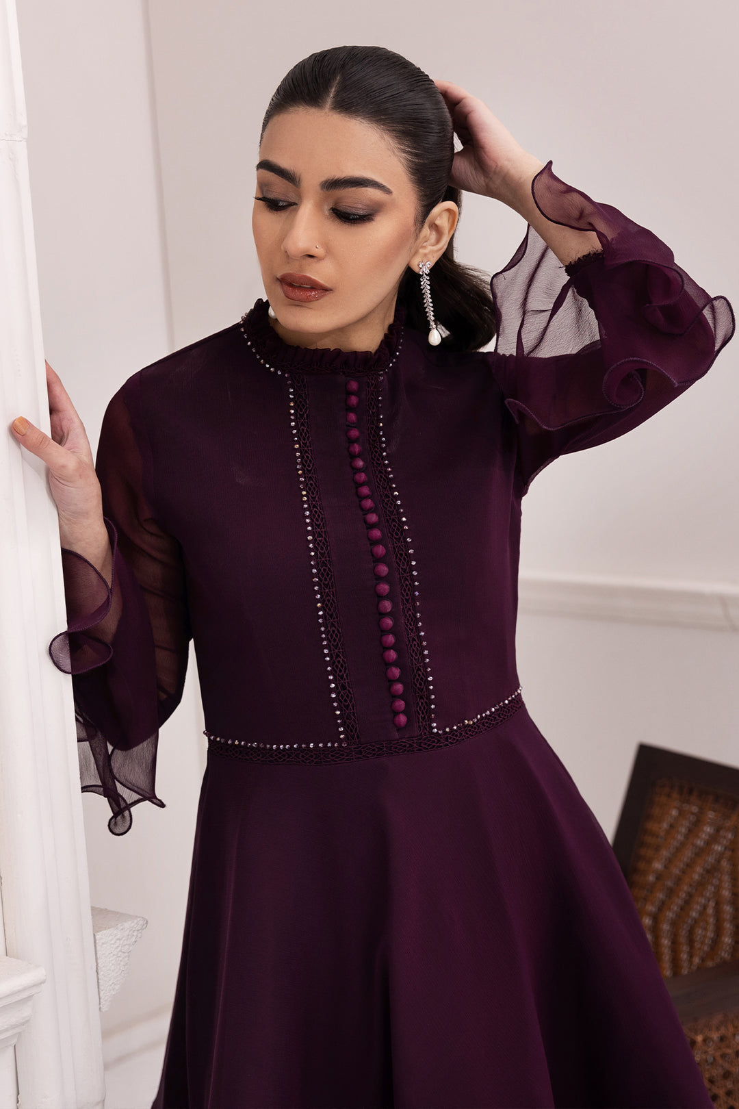 Purple Frock 2 piece - RTW1001